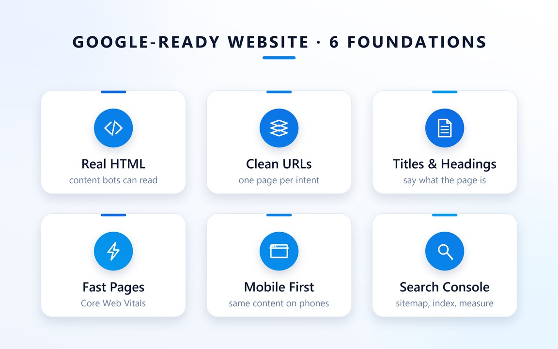 ทำเว็บให้ติด Google ต้องมีอะไรบ้าง: 6 เรื่องที่ต้องวางตั้งแต่โครงสร้างเว็บ ก่อนเริ่มเขียนเนื้อหาหรือทำ SEO